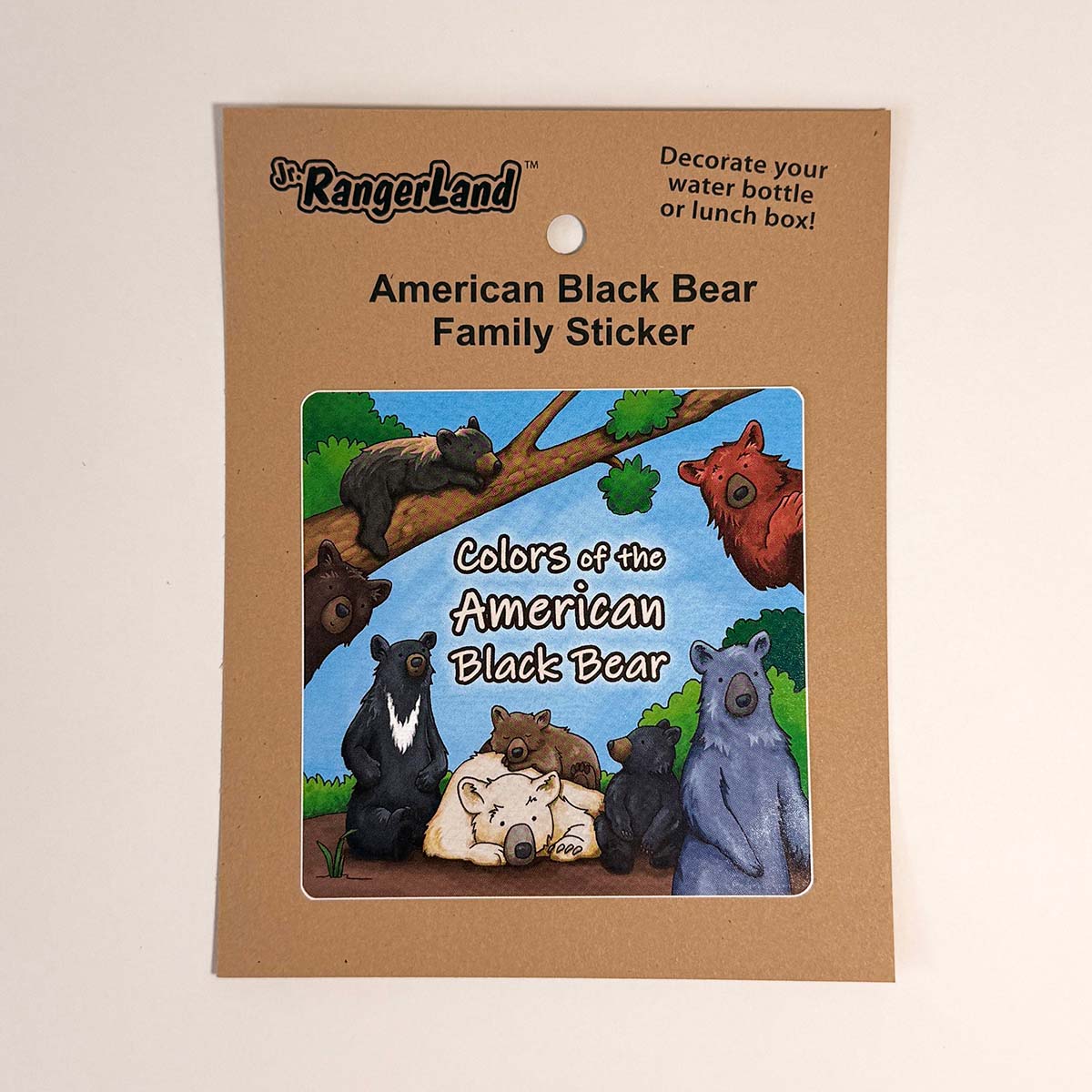 Colors of the American Black Bear Sticker