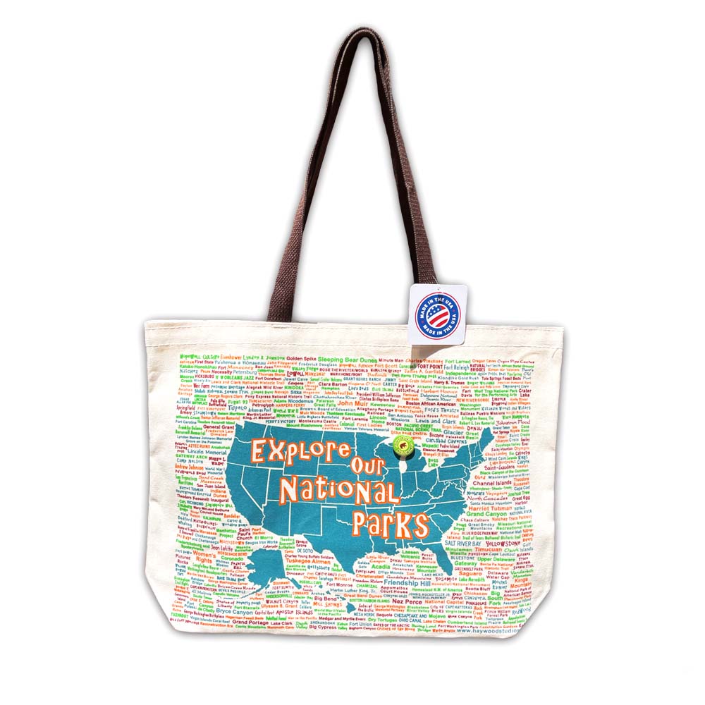 Explore Our National Parks Canvas Tote Bag