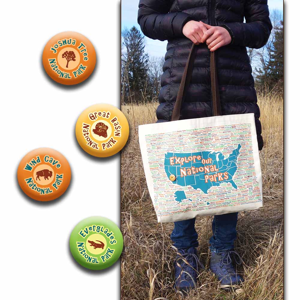 Explore Our National Parks Canvas Tote Bag