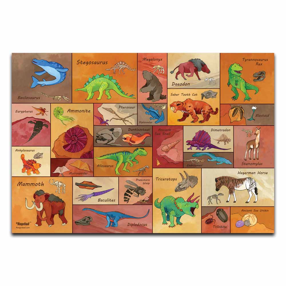 Colossal Fossil Puzzle - 250 Piece