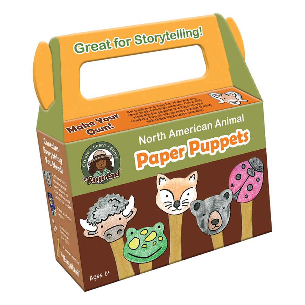 North American Animal Paper Puppets Art Kit
