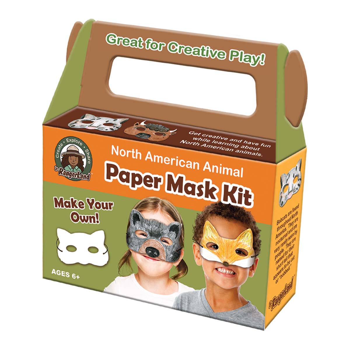 North American Animal Paper Masks Art Kit