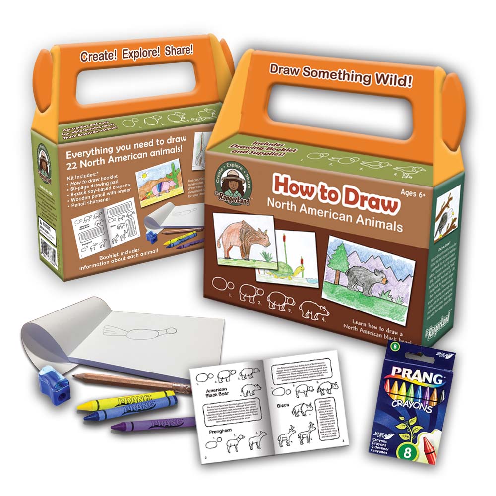 How to Draw North American Animals Art Kit