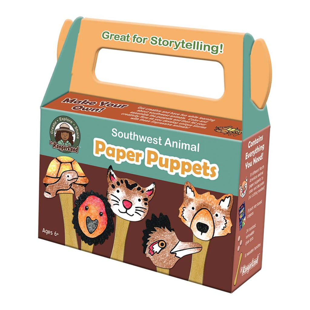 Southwest Animal Paper Puppets Art Kit