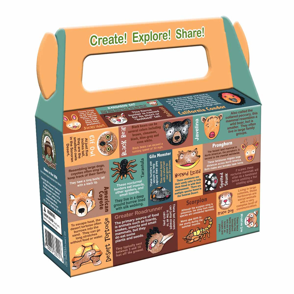 Southwest Animal Paper Puppets Art Kit