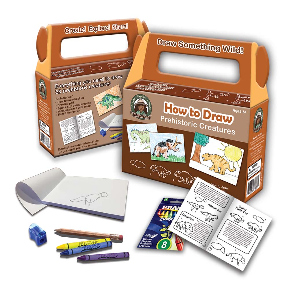 How to Draw Prehistoric Creatures Art Kit