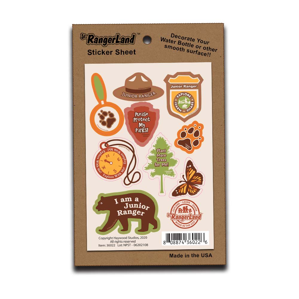 Junior Ranger Sticker Sheet