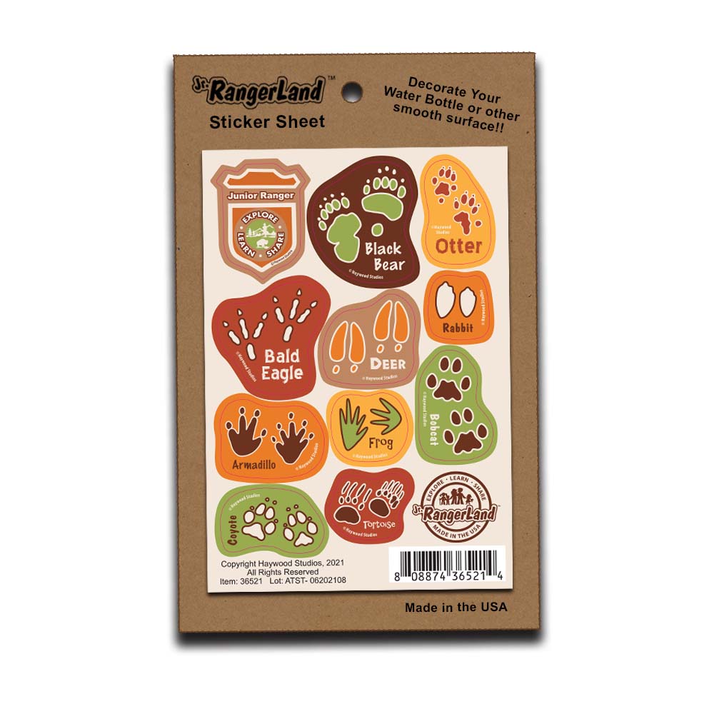 Animal Tracks Sticker Sheet