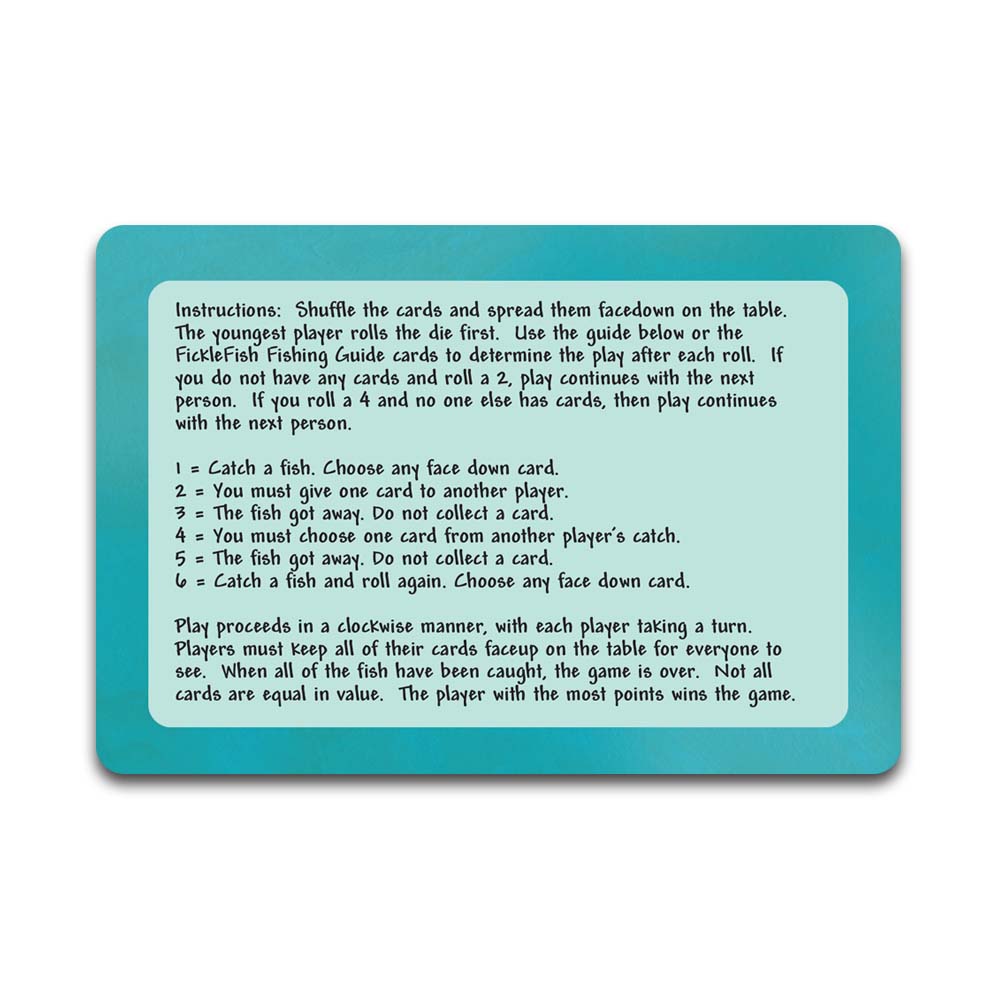 Fickle Fish Card and Dice Game