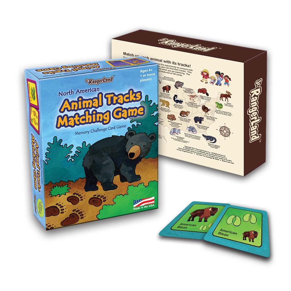 Animal Tracks Matching Card Game