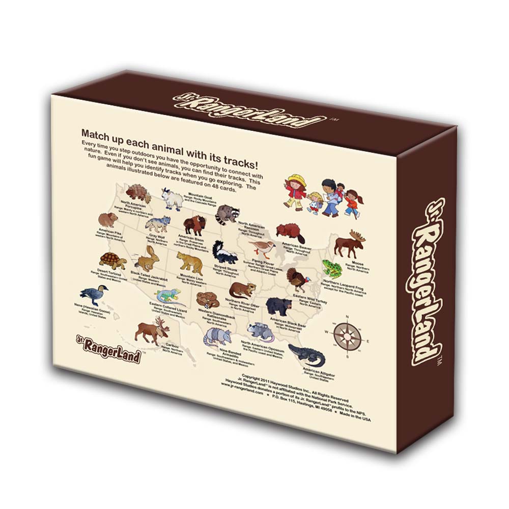 Animal Tracks Matching Card Game