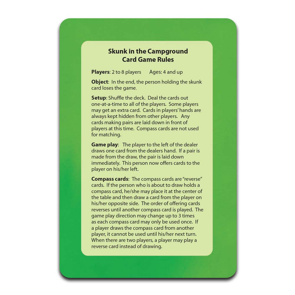 Skunk in the Campground Card Game