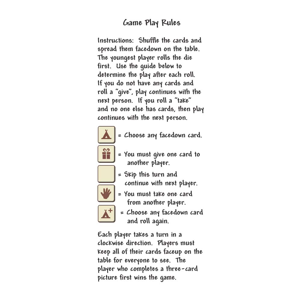 Camp Scramble Card Game