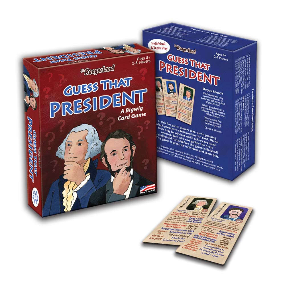 Guess That President Trivia Card Game