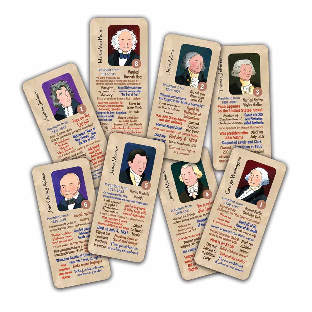 Guess That President Trivia Card Game