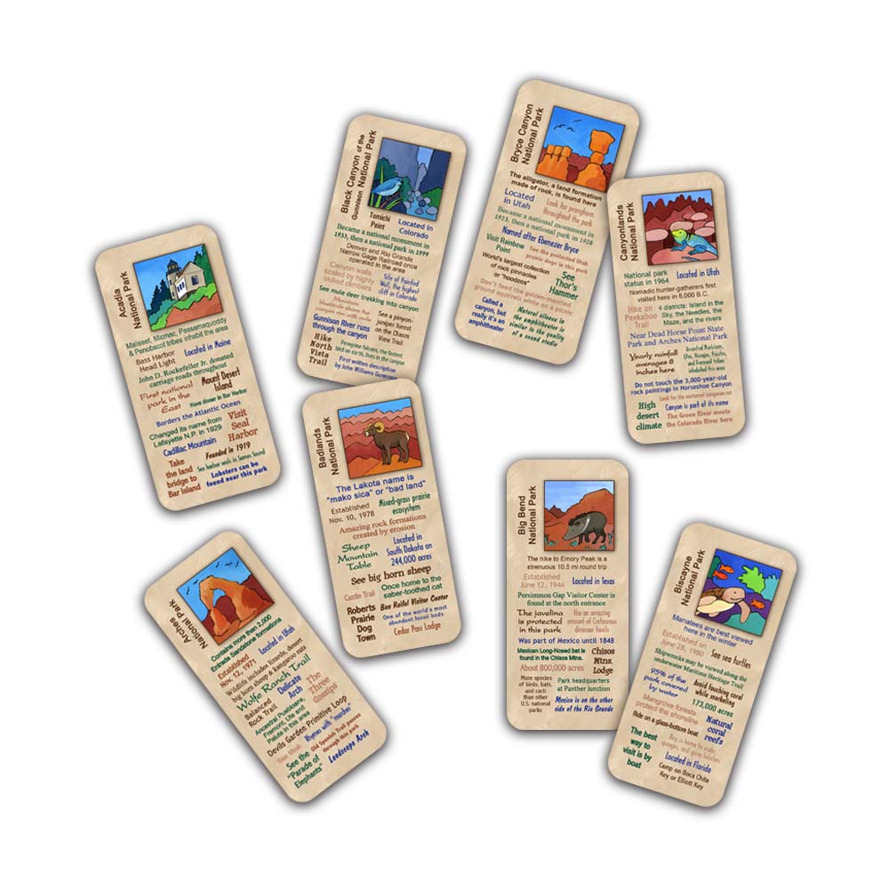 Guess That Park Trivia Card Game