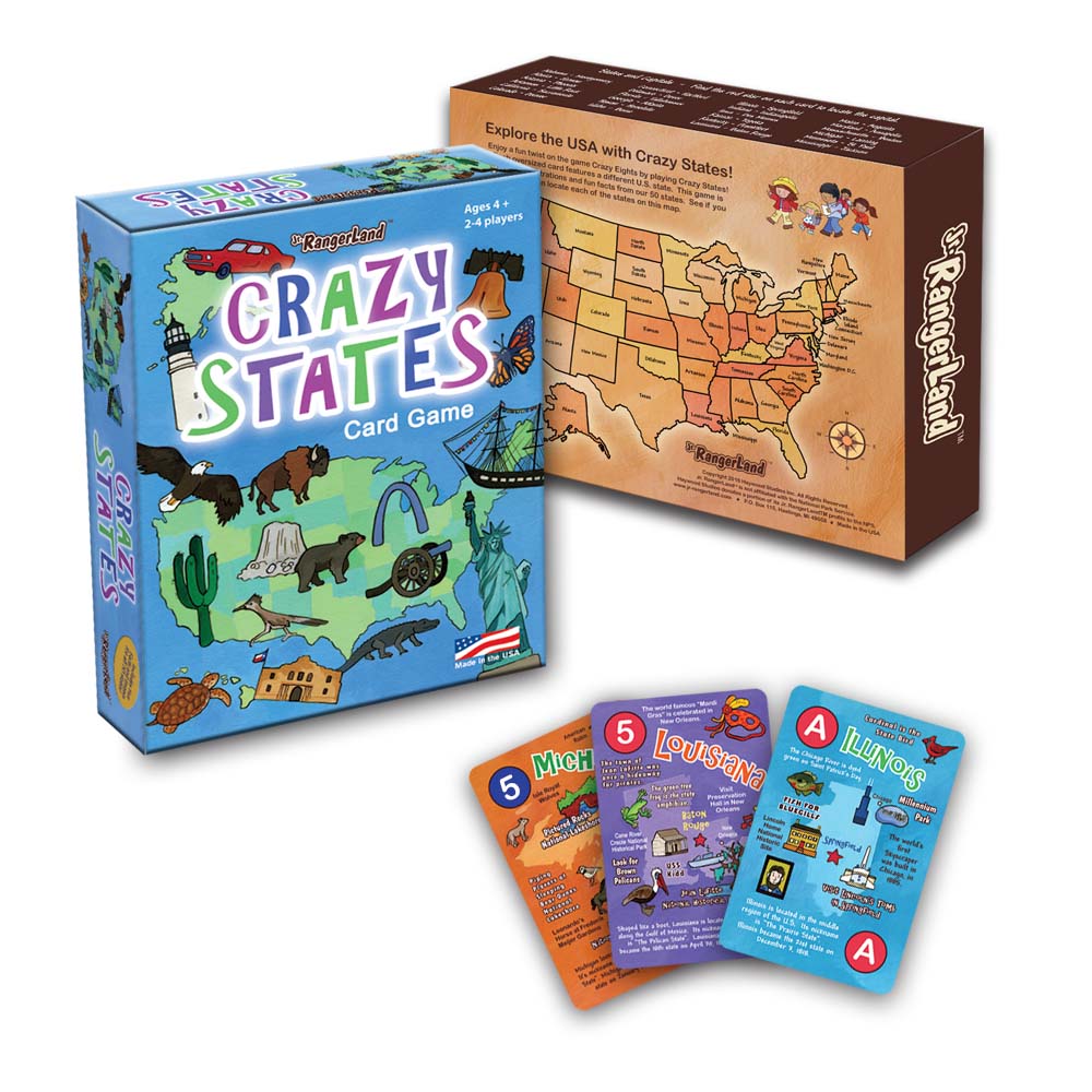 Crazy States Card Game