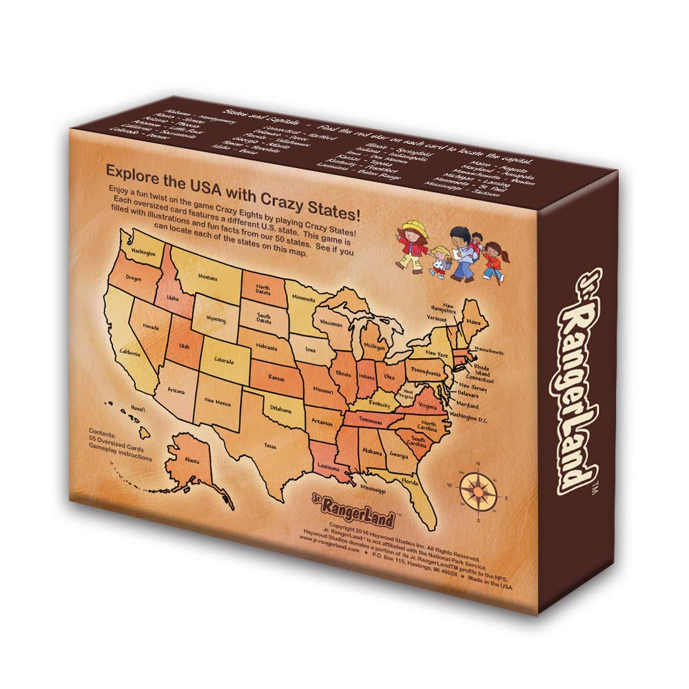 Crazy States Card Game