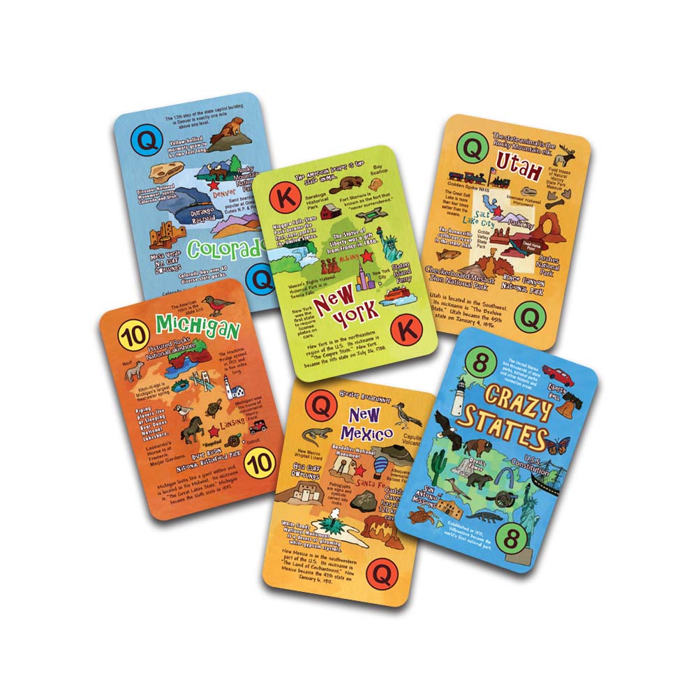 Crazy States Card Game